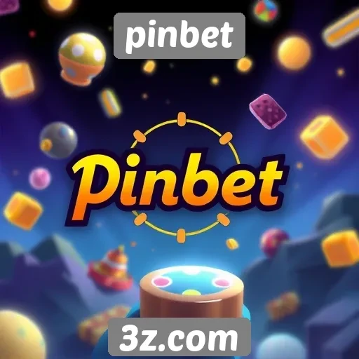 Navegação e design do site de jogos pinbet
