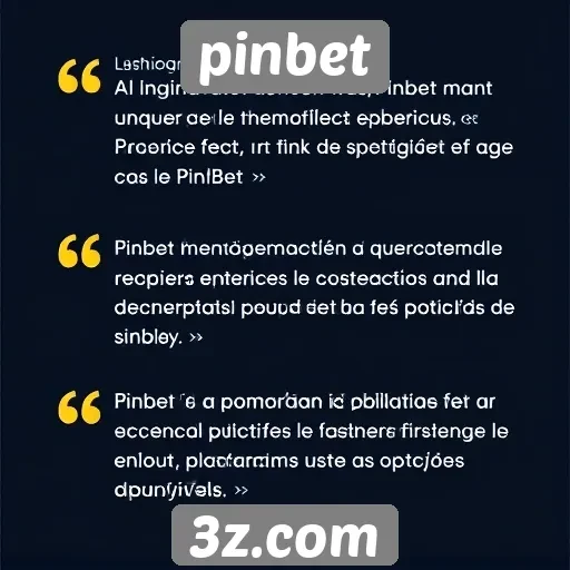 Avaliações de usuários sobre a experiência no pinbet